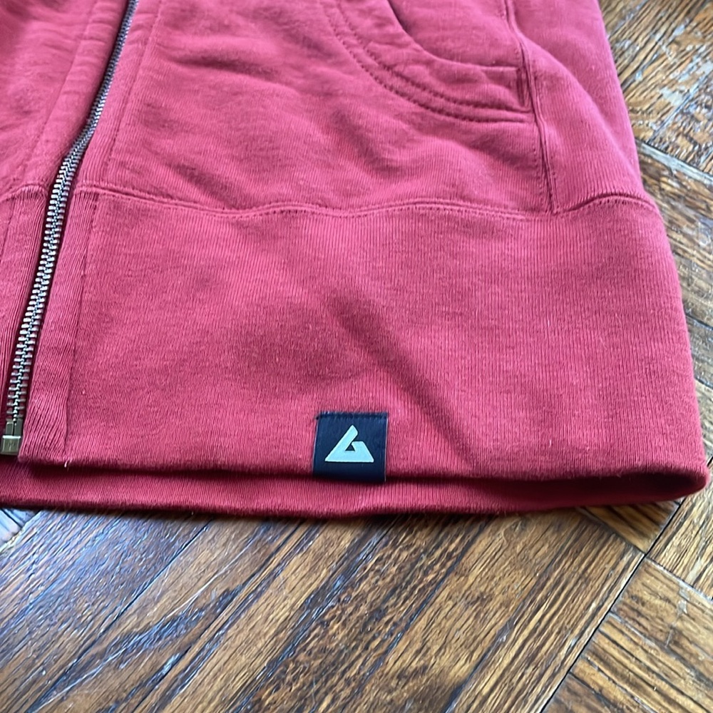 American Giant Classic Full Zip Hoodie Bonfire Red NWOT - Picture 6 of 7